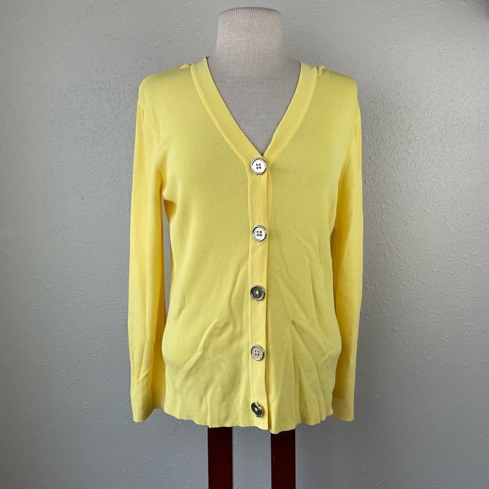 Scott Taylor Yellow Button Down Top Size M EUC